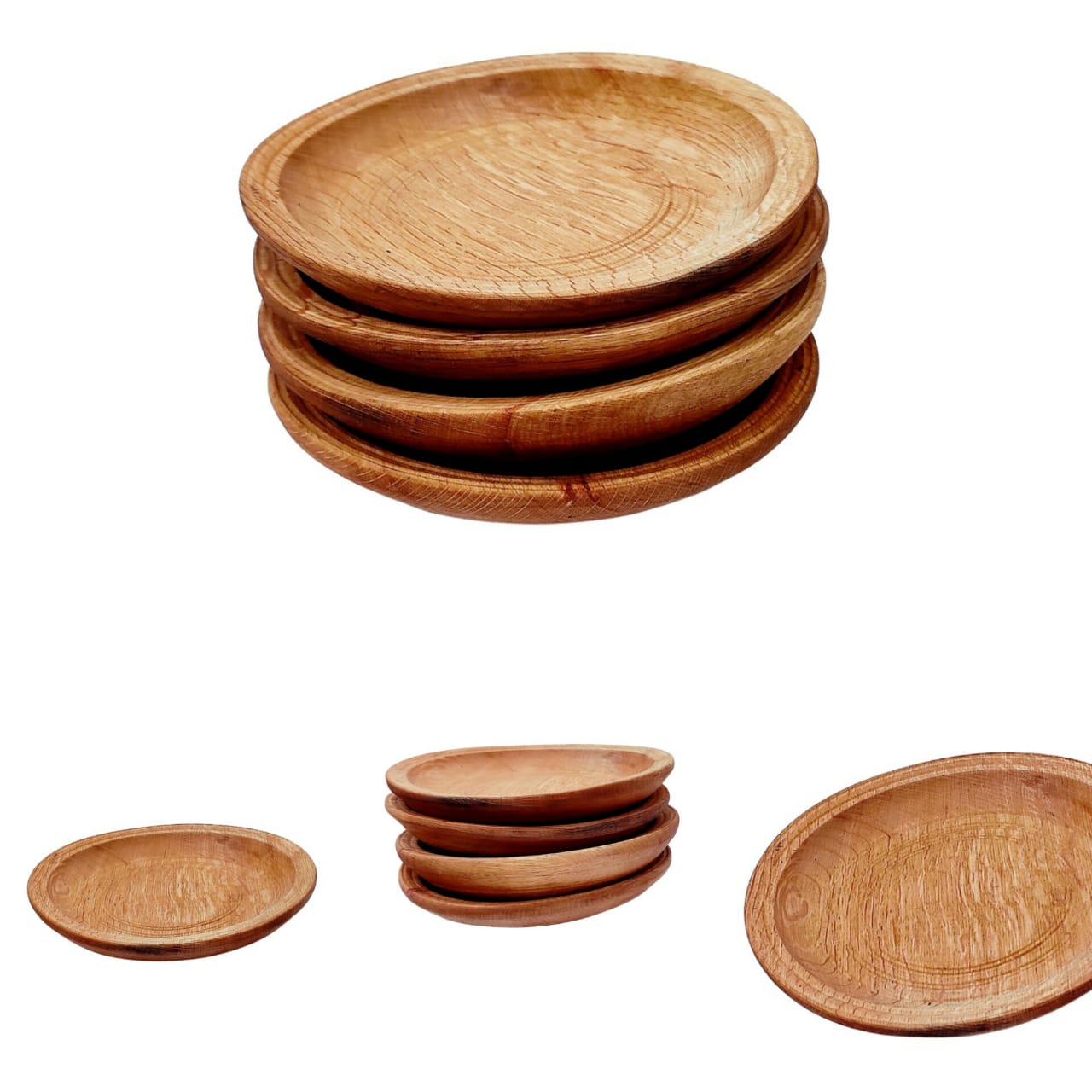 Wooden plates 8" 1 piece